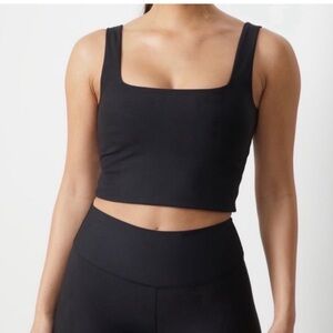 Abercrombie & Fitch Black Crop Tank